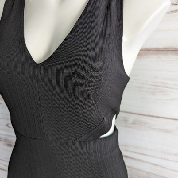 Dynamite Black Bodycon Side Cutout Dress sz Small - Picture 2 of 4